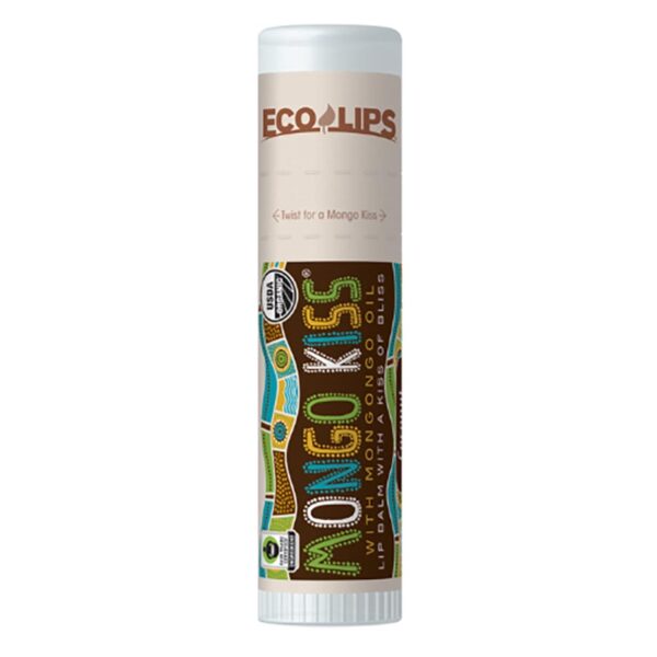 Eco Lips Mongo Kiss Coconut Lip Balm .25 oz