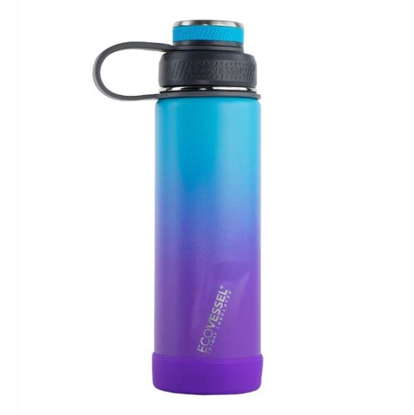 EcoVessel Boulder Water Bottle 20 oz Lavender Fields