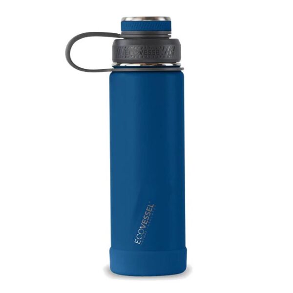 EcoVessel Boulder Water Bottle 20 oz Nightfall Navy