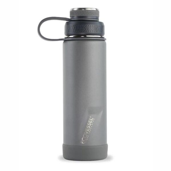 EcoVessel Boulder Water Bottle 20 oz Slate Gray