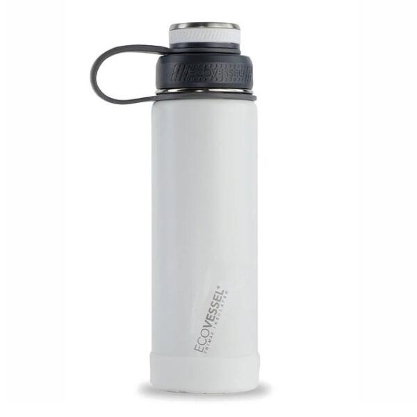 EcoVessel Boulder Water Bottle 20 oz Whiteout