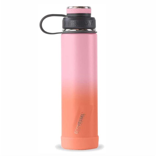 EcoVessel Boulder Water Bottle 24 oz Coral Sands