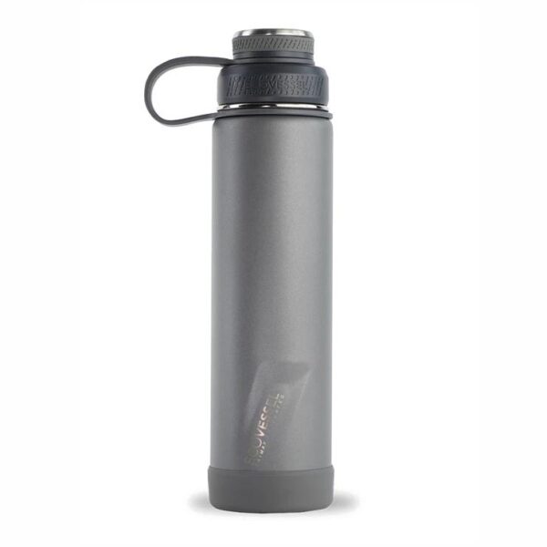 EcoVessel Slate Gray Boulder Water Bottle 24 oz Slate Gray