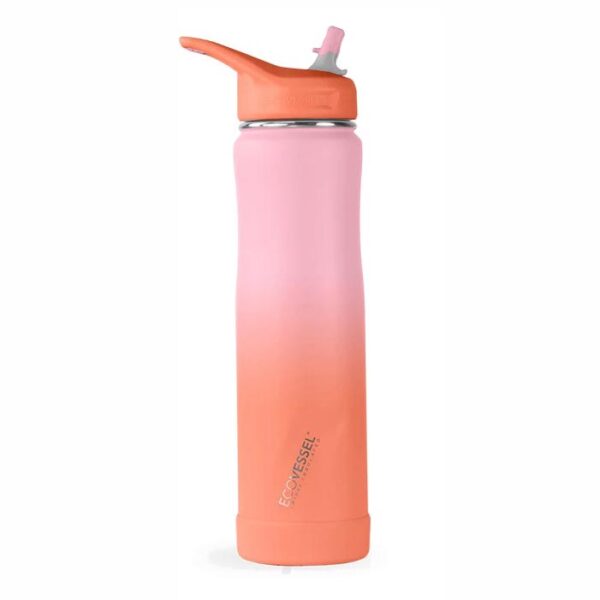 EcoVessel Summit Water Bottle 24 oz Coral Sands