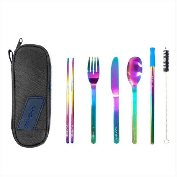 EcoVessel Wander Ware Untesil Set Rainbow