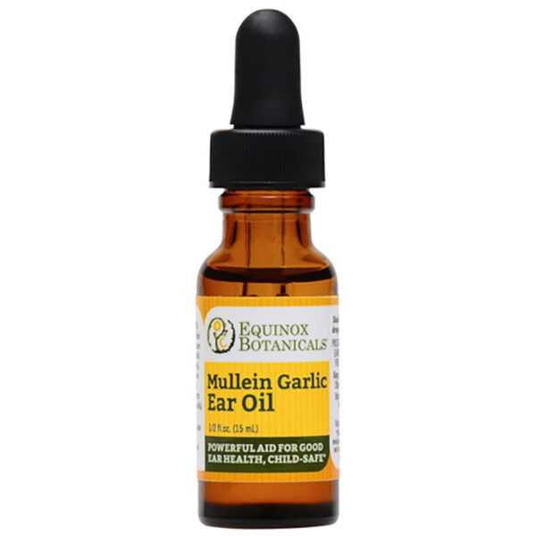 Equinox Botanicals Mullein Garlic Ear Oil 0.5 oz.