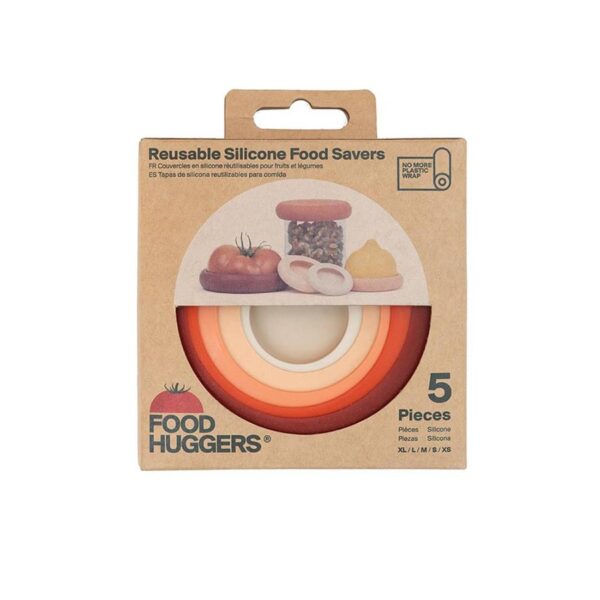 Food Huggers Terra Cotta Set of 5 Huggers