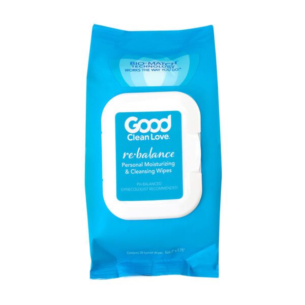 Good Clean Love Rebalance pH Balanced Wipes Pack 30 count