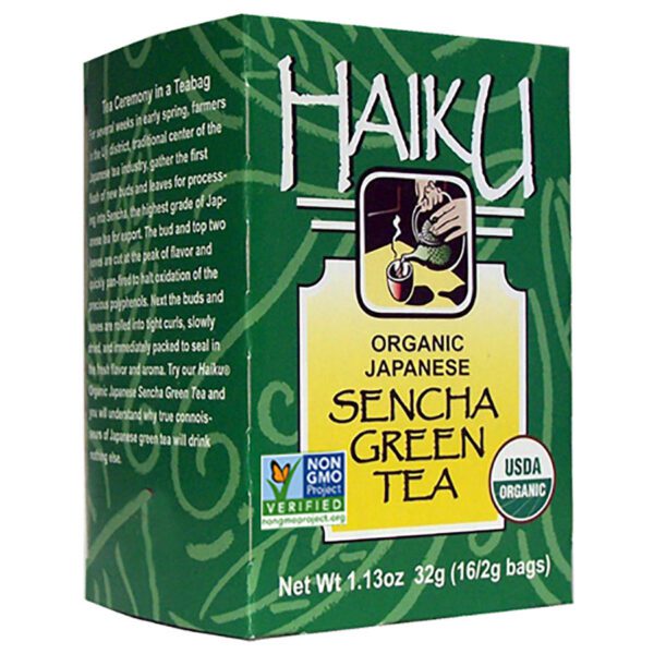 Great Eastern Sun Organic Haiku Japanese Green (Sencha) Tea 16 tea bags