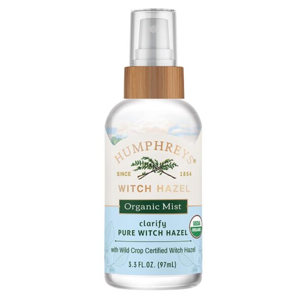 Humphreys Organic Clarify Pure Witch Hazel Mist 3.3 oz