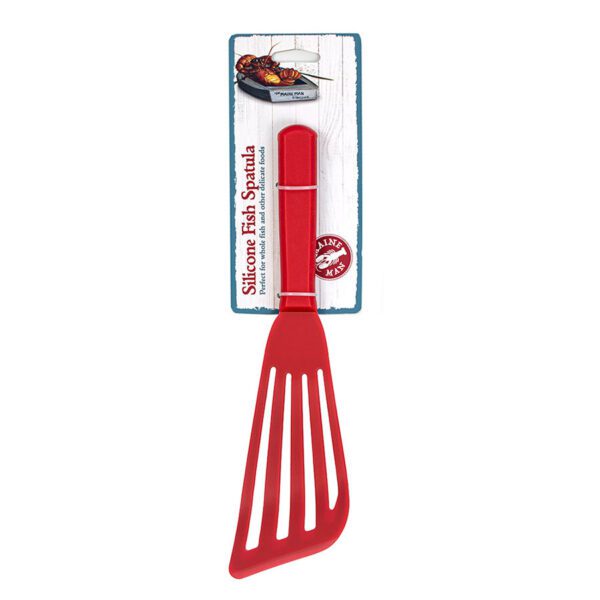 Maine Man Red Silicone Fish Spatula 11"