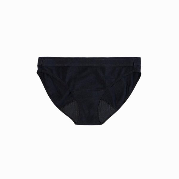 Saalt Volcanic Black XXL Cotton Bikini Period Underwear