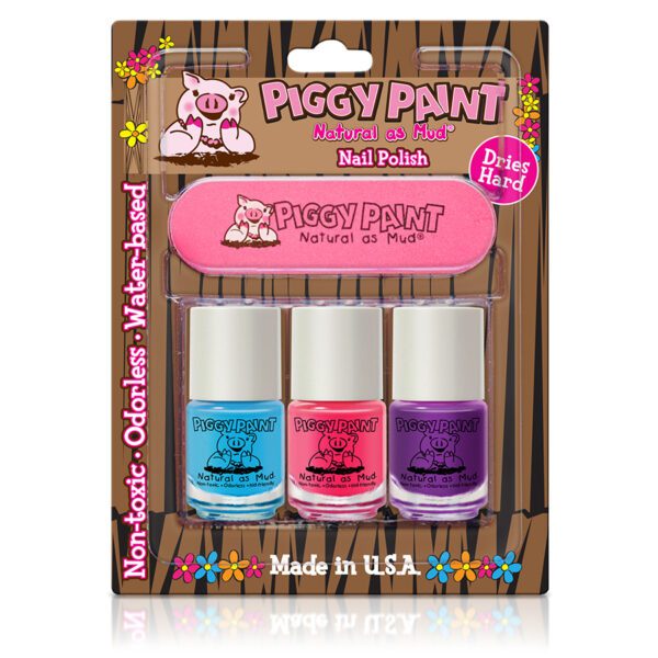 Piggy Paint Nail Polish 3 Pack - Sea-quin & Forever Fancy & Girls Rule 0.12 fl. oz.