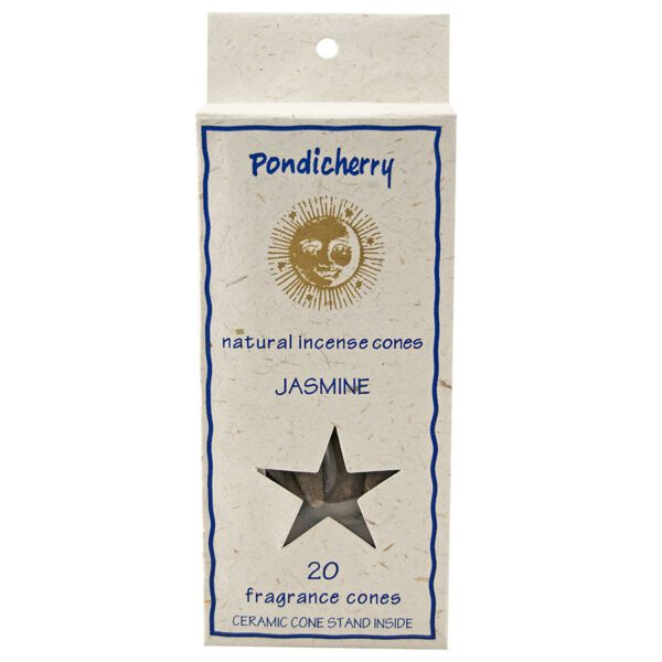 Pondicherry Natural Jasmine Incense Cones 20 count