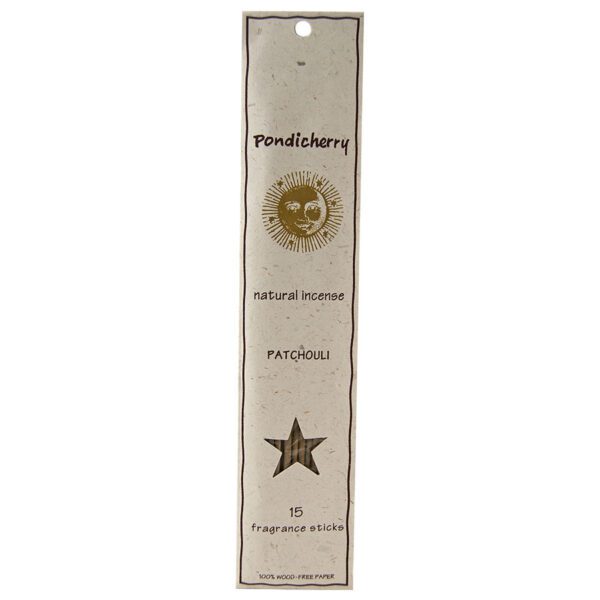 Pondicherry Natural Patchouli Incense Sticks 15 count