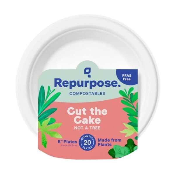 Repurpose Compostable 6" Dessert Plates 20 count