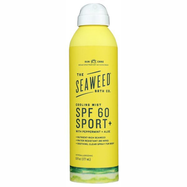 Seaweed Bath Co. SPF 60 Cooling Mist Sport Sunscreen 6 oz.