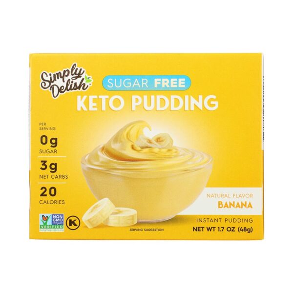 Simply Delish Banana Keto Instant Pudding 1.7oz.