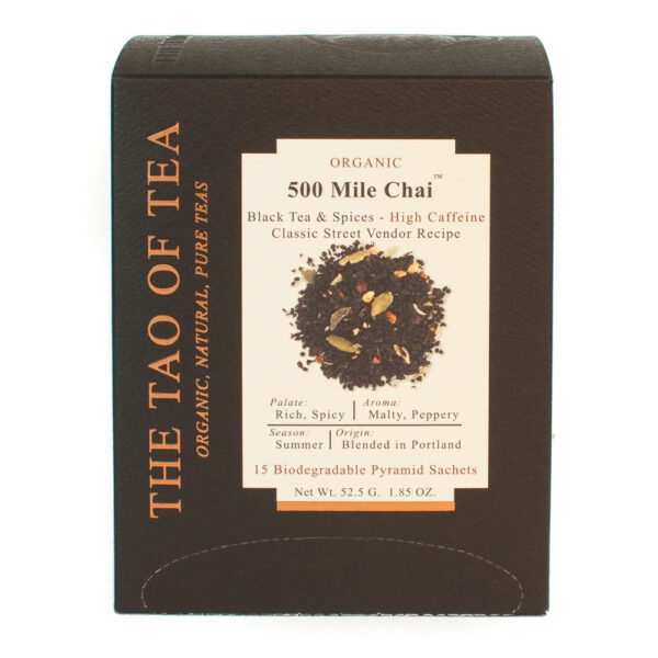 The Tao of Tea 500 Mile Chai Pyramid Sachets 15 count