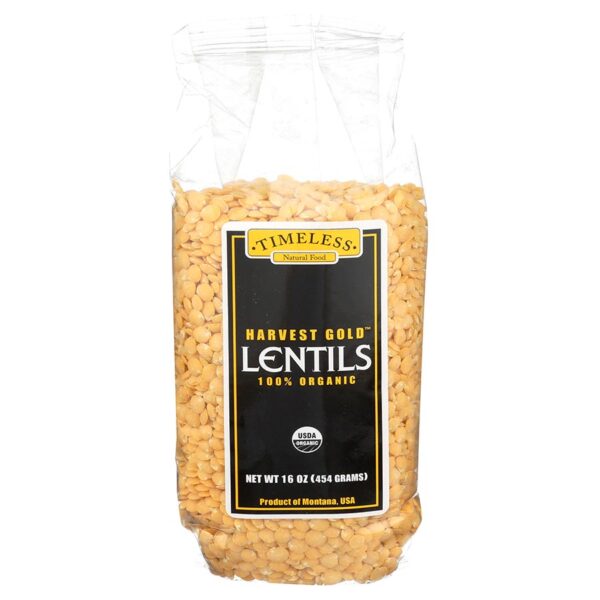 Timeless Natural Foods Organic Harvest Lentils 16 oz.