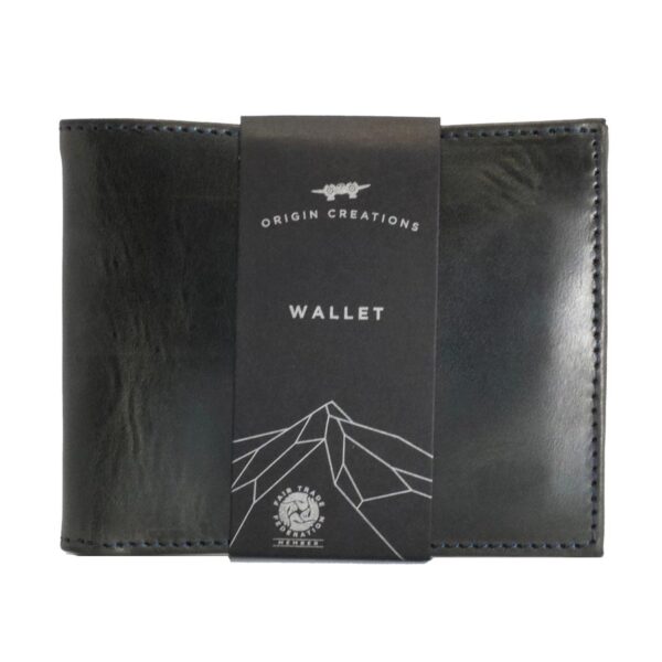 Origin Creations Letter Wallet, Electric Black