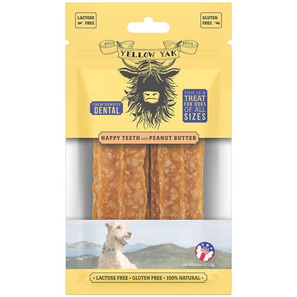 Yellow Yak Peanut Butter Dental Chews 4 oz.