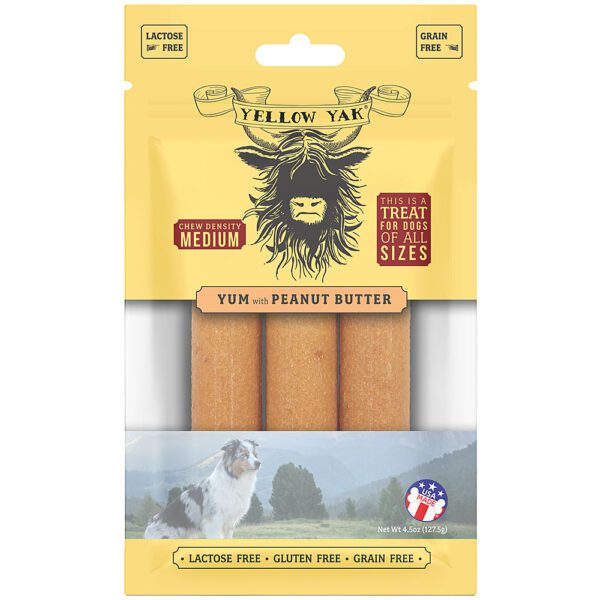 Yellow Yak Peanut Butter Yum Chews 4.5 oz.