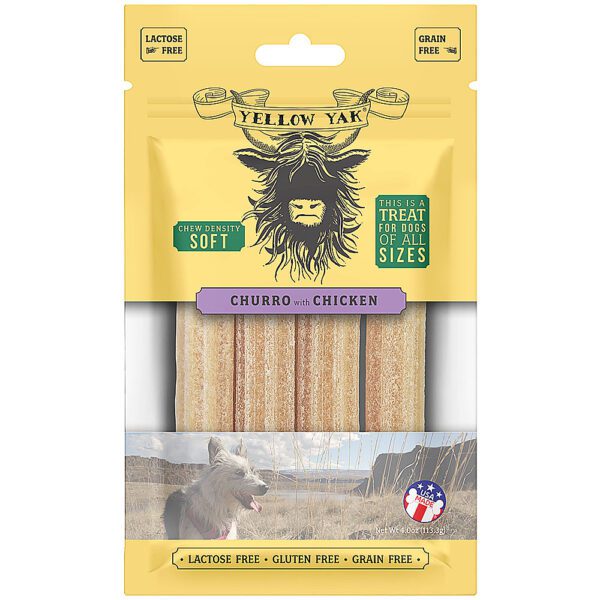 Yellow Yak Chicken Churro Chews 4 oz.