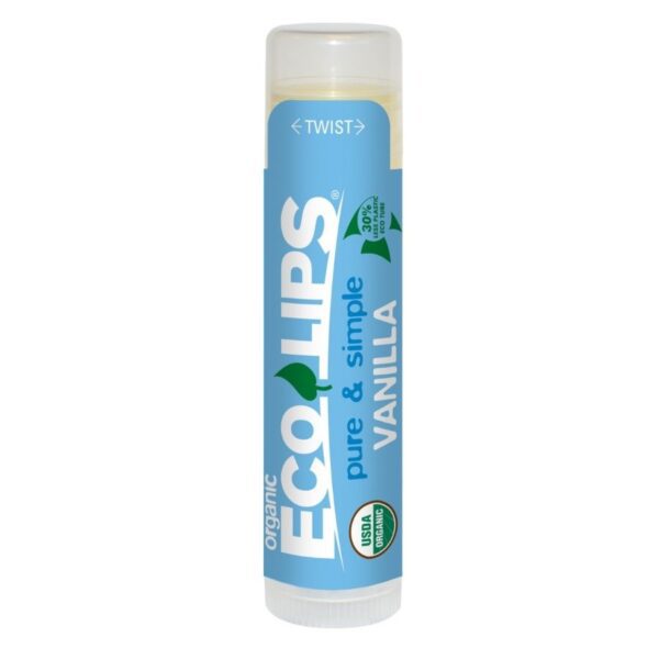 Eco Lips Pure and Simple Vanilla Lip Balm 0.15 oz.