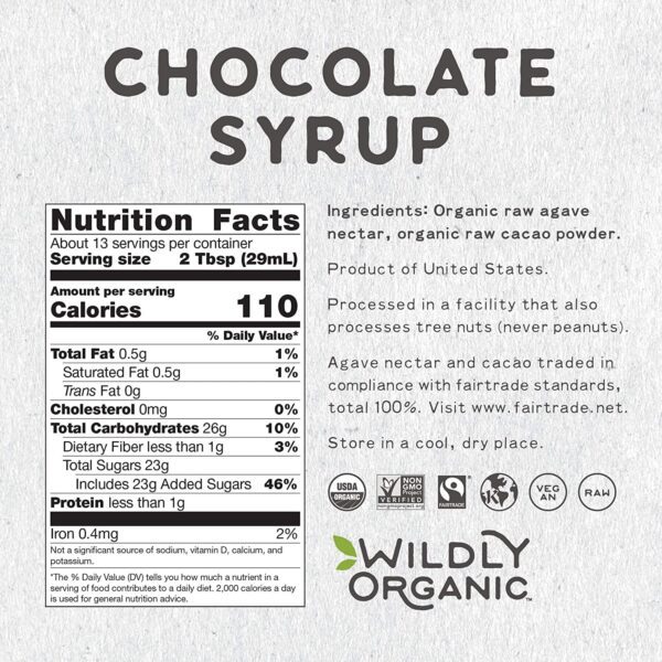 Wildly Organic Chocolate Syrup 20 oz. - Image 4