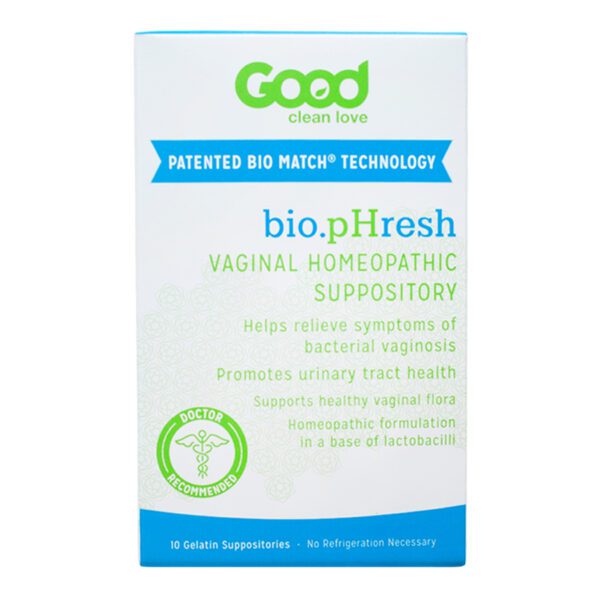 Good Clean Love BioPhresh Vaginal Suppository 10 count