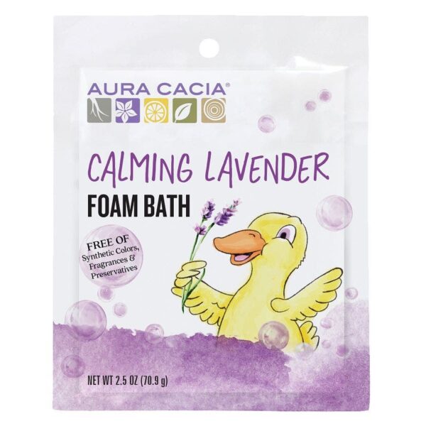 Aura Cacia Kids Lavender Essential Oil Calming Foam Bath, 20.5 oz