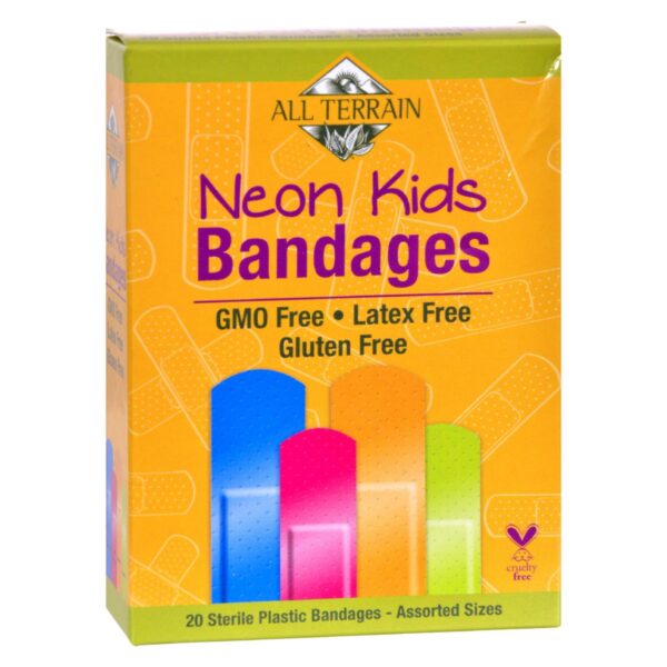 All Terrain First Aid Neon Bandages Assorted Sizes 20 count