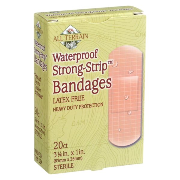 All Terrain Waterproof Strong-Strip Bandages 1" 20 count