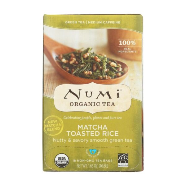 Numi Tea Toasted Rice Green Tea 18 tea bags