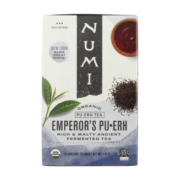 Numi Tea Emperor's Puerh Black Tea 16 tea bags