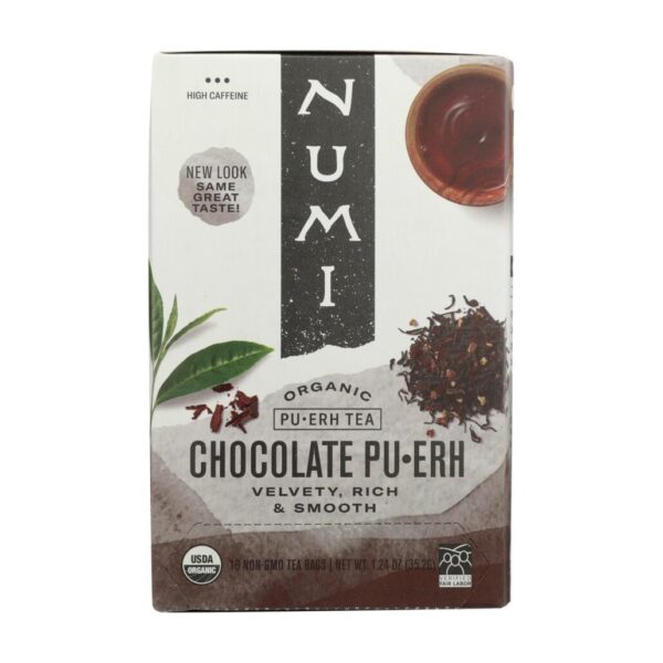 Numi Tea Chocolate Puerh Black Tea 16 tea bags