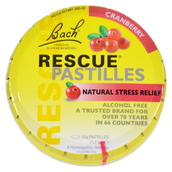 Bach Rescue Remedy Pastilles, Cranberry 50 grams