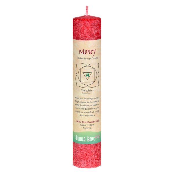 Aloha Bay Chakra Pillar Candle - Red - 8"