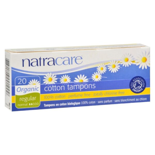 Natracare Organic Regular Non-Applicator Tampons 20 count