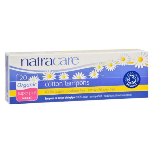 Natracare Organic Super Plus Non-Applicator Tampons 20 count