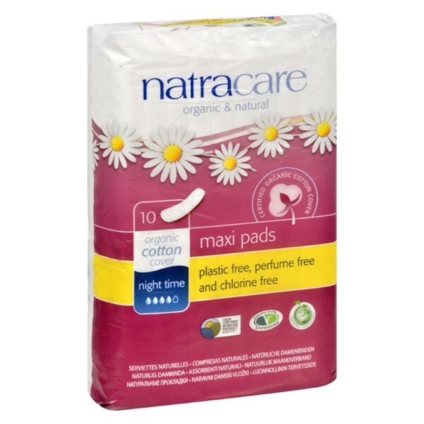 Natracare Night-Time Pads 10 count