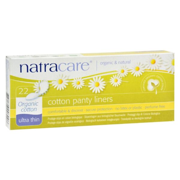 Natracare Organic Cotton Ultra Thin Panty Liners 22 count