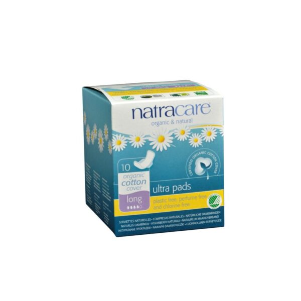 Natracare Natural Ultra Long Pads with Wings 10 count