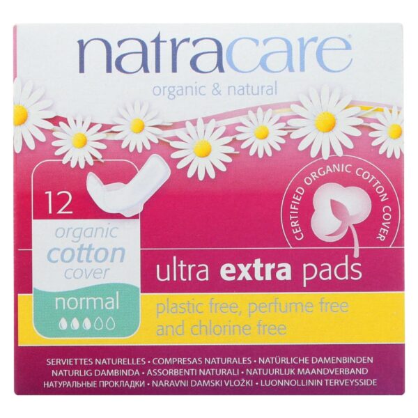 Natracare Ultra EXTRA Normal Panty Liners with Wings 12 count