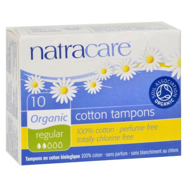 Natracare Organic Regular Non-Applicator Tampons 10 count