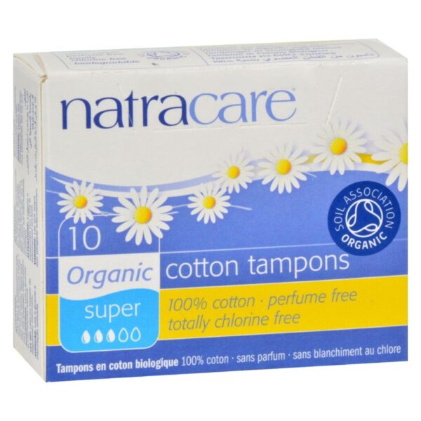 Natracare Organic Super Non-Applicator Tampons 10 count