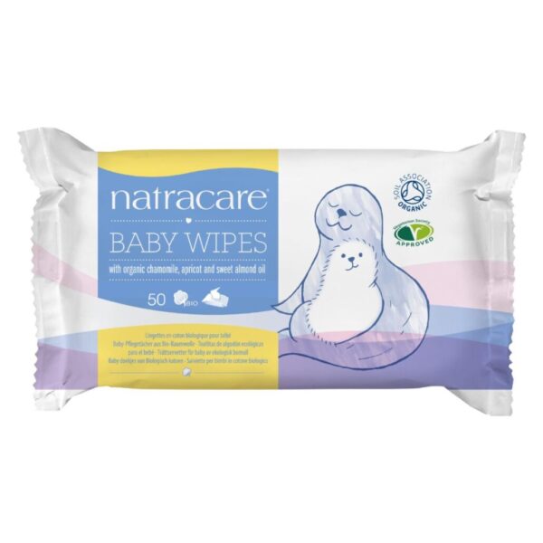 Natracare Baby Wipes 1 (50 count) pack