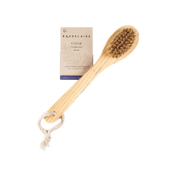 Baudelaire Cedar Complexion Brush Long-Handle 9"