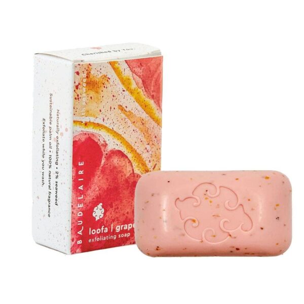 Baudelaire Grapefruit Exfoliating Loofa Soap 5 oz.